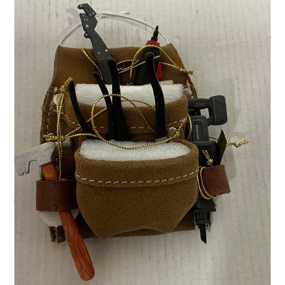 Craftsman Y2K Miniature Tool Belt Ornaments 2000 Limited Edition Mr Christmas